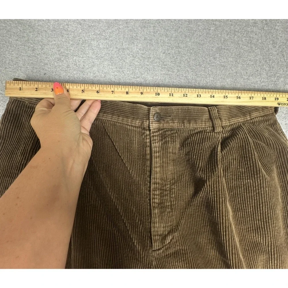 Jos A Bank Pant Wide Wale Corduroy Mens 40x32 Pleated‎ Baggy Classic Comfort Y2K